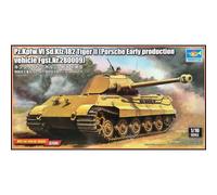 Modellino Char Pz.kpfw.vi Sd.kfz.182 Tiger II (Porsche Early Produzione Con X