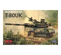 Modellino Char Russian T-80uk Mano Battle Tank RYE FIELD MODEL 5115 1:3 5