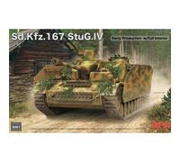 Modellino Char Sd.kfz.167 Stug.iv Early Produzione Con Full Interior And Workabl