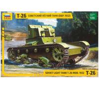 Modellino Char Soviet Light Tank T-26 Mod. 1932 ZVEZDA 3542 1:3 5
