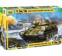 Modellino Char Soviet Medium Tank T-34/76 Mod.1942 ZVEZDA 3686 1:3 5