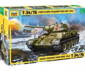 Modellino Char Soviet Medium Tank T-34/76 Mod.1942 ZVEZDA 3686 1:3 5