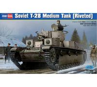 Modellino Char Soviet T-28 Medium Tank (Rivettati) HOBBY BOSS 83853 1/35ème