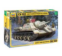 Modellino Char Soviet Tank Destroyer Su-122 ZVEZDA 3691 1:3 5 Promo