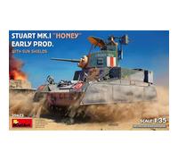 Modellino Char Stuart Mk.i " Honey " Early Prod. W / Sun Shields MiniArt 35423