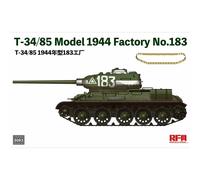 Modellino Char T-34/85 Modello 1944 Factory No. 183 RYE FIELD 5083 1/35ème Ma