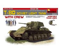 Modellino Char T-80 Soviet Light Tank W / Crew. Edizione Speciale MiniArt 35243