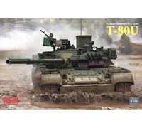 Modellino Char T-80u Russian Mano Battle Tank RYE FIELD MODEL 5105 1:3 5