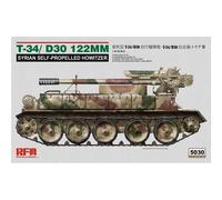 Modellino Char T34/d30 122mm Siriano Self-Propelled Obice RYE FIELD MODEL 5030
