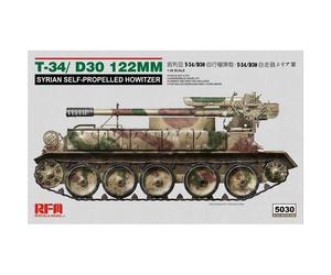 Modellino Char T34/d30 122mm Siriano Self-Propelled Obice RYE FIELD MODEL 5030