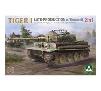 Modellino Char Tiger Late Produzione W/Zimmerit Sd.kfz. 181 Pz.kpfw. VI Ausf. E