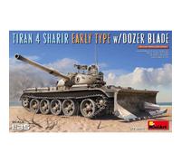 Modellino Char Tirante 4 Sharir Early Tipo W/ Dozer Lama MiniArt 37044 1:3 5