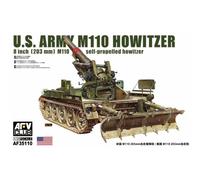 Takom AFV Club Modello militare Obice M110 Esercito USA 8 pollici (203 mm) scala 1:35 AF35110