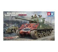 Modellino Char U.S.Medium Tank M4a3e8 Sherman Easy Eight " Korean Guerra TAMIYA