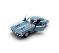 Modellino Chevrolet Corvette 1963 C2 Veicolo Miniatura Auto Scala 1:34-39