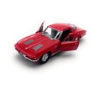 Modellino Chevrolet Corvette 1963 C2 Veicolo Miniatura Auto Scala 1:34-39