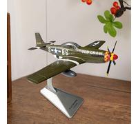 Modellino del caccia P51D in scala 1/72 con base espositiva per mobile TV,