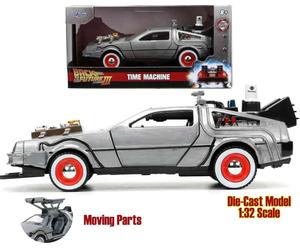 Modellino Delorean Back to the Future 3 1982 Scala 1/32 Diecast Time Machine