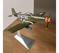 Modellino Di Aereo Da Caccia P51D In Scala 1:72 Con Supporto Per