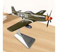 Modellino Di Aereo Da Caccia P51D In Scala 1:72 Con Supporto Per Esposizione,