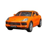 Modellino di auto in lega 1:24 For Porsche Cayenne S Turbo SUV Modello Di Auto In Lega Modello Di Auto In Metallo Pressofuso Simulazione Suono E Luce Modellini da collezione(Orange With box)
