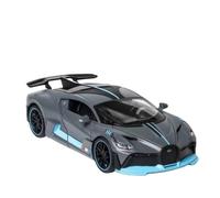 Modellino di auto in lega 1:32 For Bugatti Divo Modello Di Auto In Metallo Pressofuso In Lega, Modello Di Auto In Miniatura Con Luce Da Collezione Modellini da collezione(Titanium)