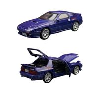 Modellino di auto in lega 1:32 For Mazda RX7 Initial D Modello Di Auto Pressofusa RX7 Con Porte Sonore E Luminose Che Possono Essere Aperte Modello Modellini da collezione(Blue)