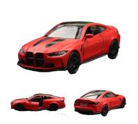 Modellino di auto in lega 1:36 For La BMW M4 CSL G82 Berlina Modello In Miniatura RMZ CiTY Ruota Libera In Lega Pressofusa Collezione Di Ornamenti Modellini da collezione(Matte Red)