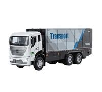Modellino di auto in lega Modello Di Camion Container In Lega 1:32, Camion Da Ingegneria, Apertura Della Porta Con Suono E Luce, Tira Indietro Modellini da collezione(Blue)