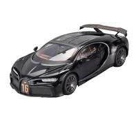 Modellino di auto in lega Simulazione Di Modello Di Auto Sportiva Da Corsa In Lega Pressofusa In Metallo Bugatti Chiron PUR SPORT In Scala 1:18 Modellini da collezione(Black)