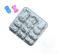 Modellino di auto in silicone, 9 scomparti, antiaderente, facile da | Stampo in silicone per modellini di auto, 9 scomparti, antiaderente, facile da sformare in miniatura, per gesso, argilla