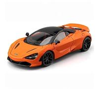 Modellino di auto McLaren in lega pressofusa in scala 1:18 con suono, luce e funzione pullback; un oggetto da collezione e decorativo.(Orange)