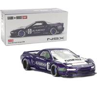 Modellino di auto pressofuso compatibile con Kaido House x Mini GT 1:64 Honda NSX Kaido Racing V2 Purple Limited Edition KHMG173