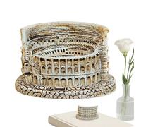 Modellino di Edificio Decorazione per Ufficio Storico in Resina d'Italia | Piccole statuette di architettura romana per casa, appartamento, fattoria, hotel, bar, ufficio, tavolo, scaffale, adulti,