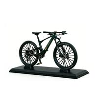 Modellino di mountain bike in metallo, scala 1:8, con supporto per display, mini downhill MTB replica con sospensione e trasmissione a catena, decorazione da collezione per gli appassionati di