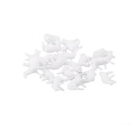 Modellino di pecora in plastica, 18 pezzi, scala 1:87 HO, per il layout del treno, 6 pose uniche per scene realistiche della fattoria