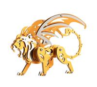 Modellino di puzzle in metallo 3D "Mantikor meccanico" (arancione), combina elementi meccanici con il mitico Mantikor, struttura in metallo di alta qualità offre un'esperienza di costruzione