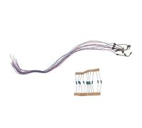 Modellino di treno Z Gauge 10pcs Lampioni stradali a LED con piattaforma in metallo, adatto per alimentazione 3V, include resistori per un collegamento sicuro a trasformatori di tensione superiore