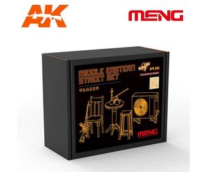 Modellino Diorama Middle Eastern Street Set MENG Sps-036 1/35ème Char Per