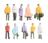 Modellino dipinto di treno persone, scala 1:87, HO per il potenziamento del layout Diorama e composizione scenica (200 pezzi)