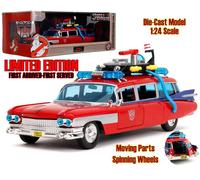 Modellino Ecto-1 Ghostbusters Transformers Optimus Prime 1/24 Jada Toys Deluxe