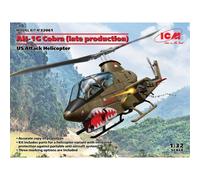 Ah-1g Cobra (late Production), Us Attack Helicopter 1:32 Plastic Model Kit ICM