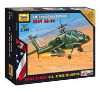 Modellino elicottero veivolo militare 1/144 APACHE HELICOPTER ZVEZDA ZS7408