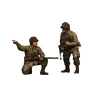 Modellino figurina in resina 1/35 kit due soldati americani esercito...