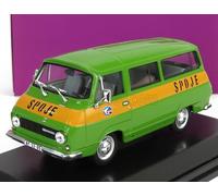 MODELLINO FURGONE STATICO ABREX SKODA 1203 MINIBUS POSTE SPOJE 1974 VERDE 1/43