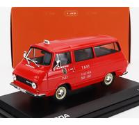 MODELLINO FURGONE STATICO ABREX SKODA 1203 MINIBUS TAXI 1974 ROSSO SCALA 1/43