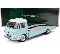 MODELLINO FURGONE STATICO ALFA ROMEO A12 F12 CARRO ATTREZZI 1967 BLU SCALA 1/18