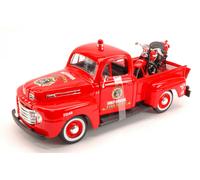 MODELLINO FURGONE STATICO MAISTO FORD F1 PICKUP 1948 + HARLEY DAVIDSON 1936 1/24