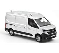 MODELLINO FURGONE STATICO NOREV RENAULT MASTER E-TECH ELECTRIC 2024 SILVER 1:43