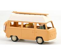 MODELLINO FURGONE STATICO NOREV VW COMBI T2 GIALLO PLASTIGAM SCALA 1:24